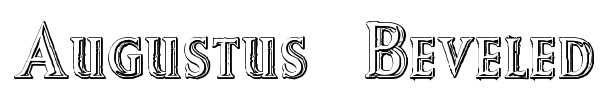 Augustus Beveled font preview
